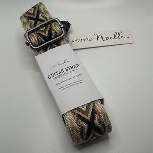 Simply Noelle Tan and Black Patterned replacement purse strap
